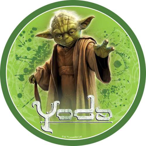 Star Wars Yoda Round Edible Image - Click Image to Close
